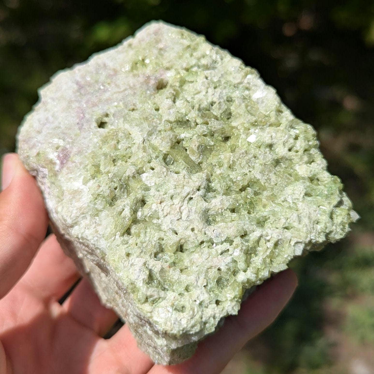 899 g Large Green Vesuvianite Crystal - Jeffrey Mine, Val des Sources, Quebec, Canada - Canadian Mineral Specimen - Crystallized Vesuvianite