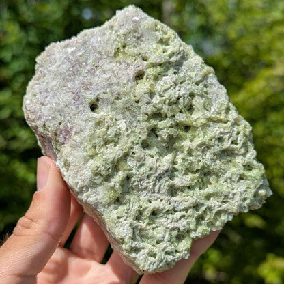 899 g Large Green Vesuvianite Crystal - Jeffrey Mine, Val des Sources, Quebec, Canada - Canadian Mineral Specimen - Crystallized Vesuvianite