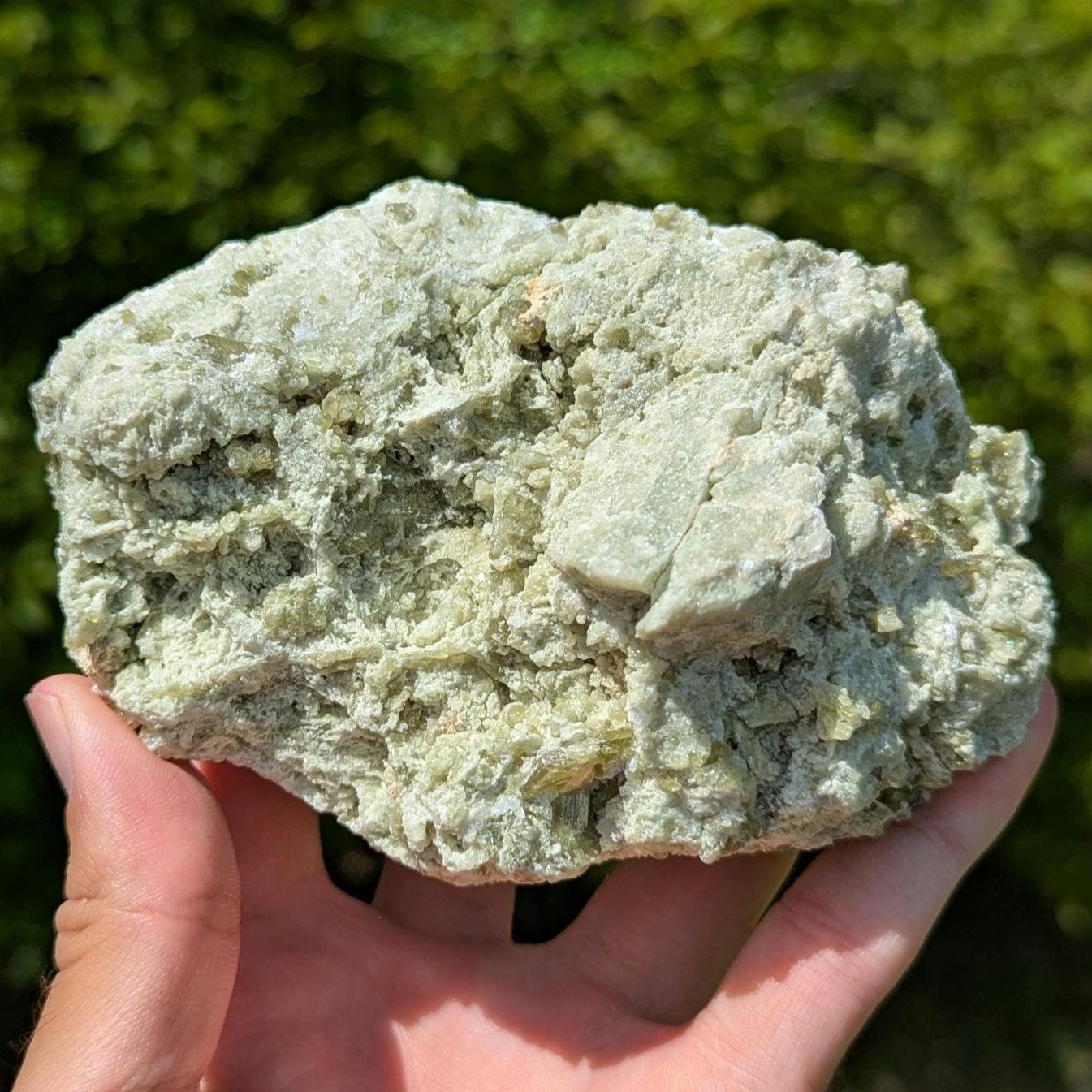 651 g Large Green Vesuvianite Crystal - Jeffrey Mine, Val des Sources, Quebec, Canada - Canadian Mineral Specimen - Crystallized Vesuvianite