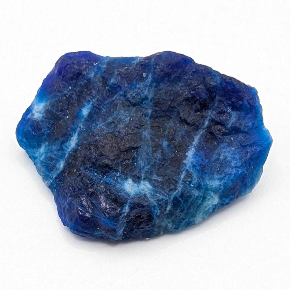 Raw Hauyne, Badakhshan Afghanistan - Deep Blue Mineral Specimen