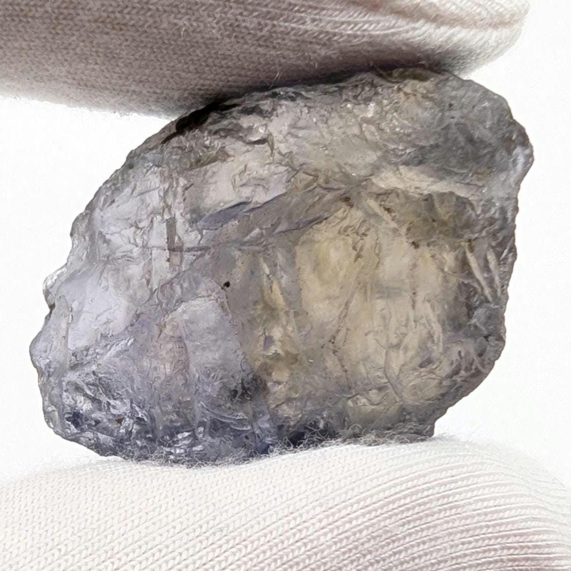 Pleochroic Iolite, Raw Crystal - Purple & Yellow Mineral Specimen
