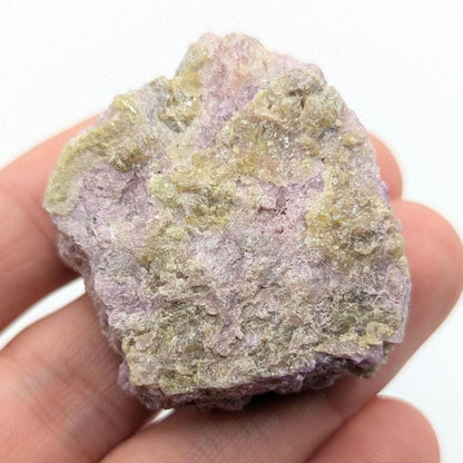 Vesuvianite, Jeffrey Mine, Val-des-Sources, Quebec - Purple and Green Mineral Specimen