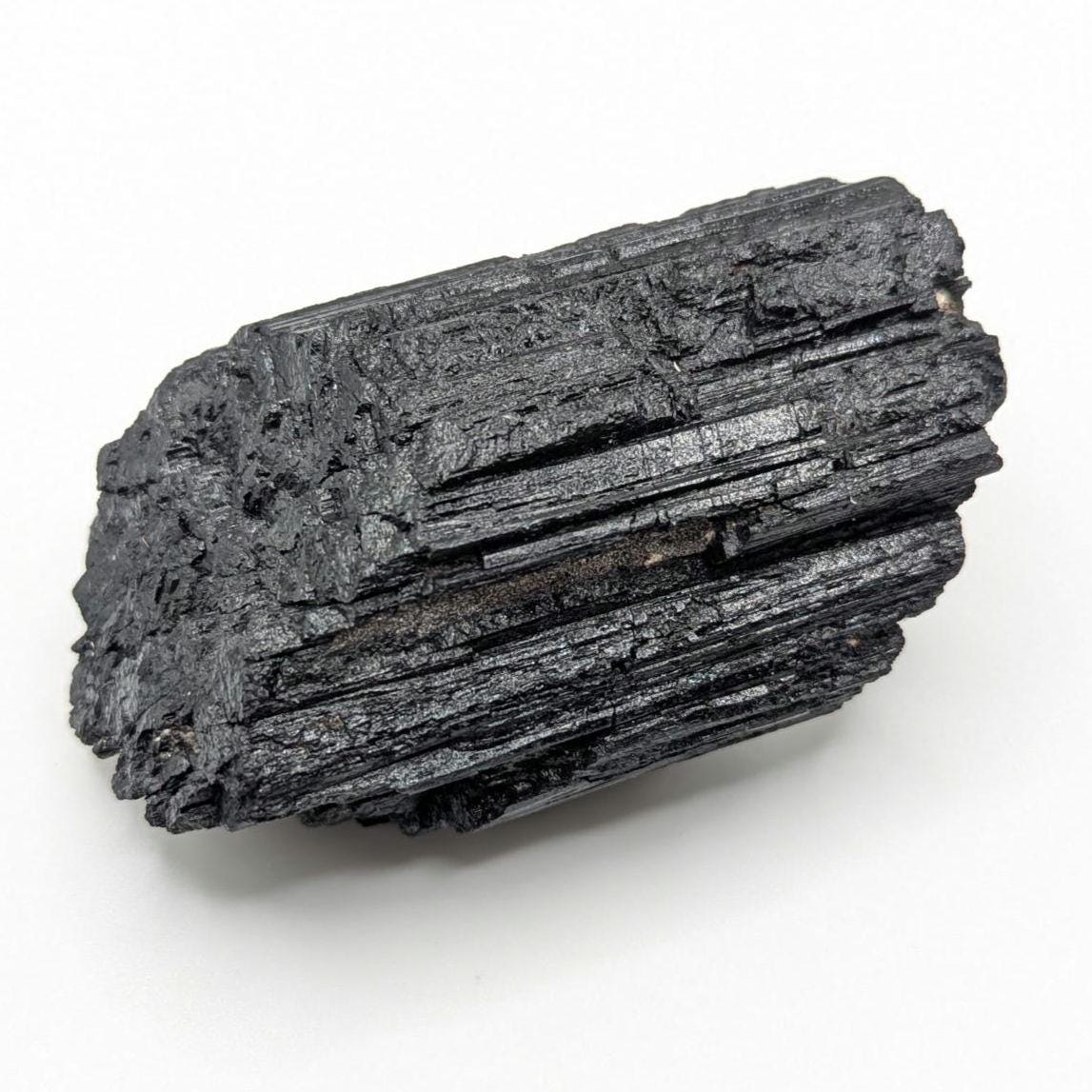 Black Tourmaline Crystal, Minas Gerais Brazil - Striated Schorl Mineral Specimen