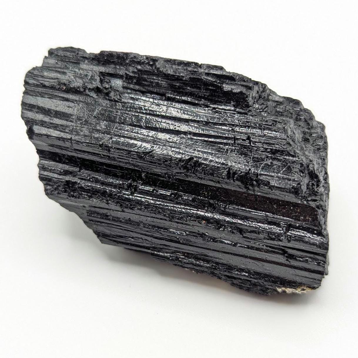 Black Tourmaline Crystal, Minas Gerais Brazil - Raw Schorl Mineral Specimen