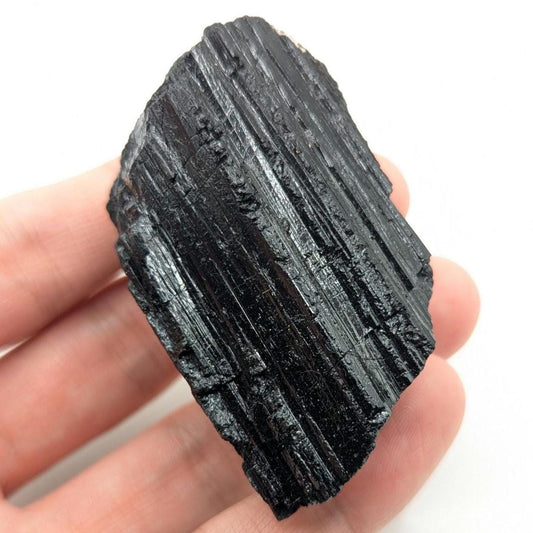 Black Tourmaline Crystal, Minas Gerais Brazil - Raw Schorl Mineral Specimen