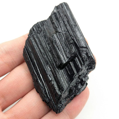 Black Tourmaline Crystal, Minas Gerais Brazil - Raw Natural Tourmaline Metaphysical Stone