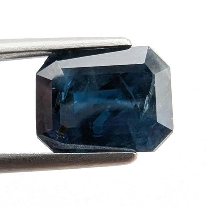 3.22ct Dark Blue Sapphire - Queensland, Australia - Heated Octagon Cut Loose Gemstone