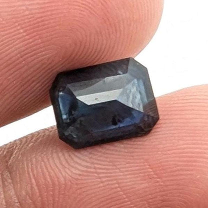 3.22ct Dark Blue Sapphire - Queensland, Australia - Heated Octagon Cut Loose Gemstone