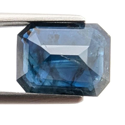 3.22ct Dark Blue Sapphire - Queensland, Australia - Heated Octagon Cut Loose Gemstone