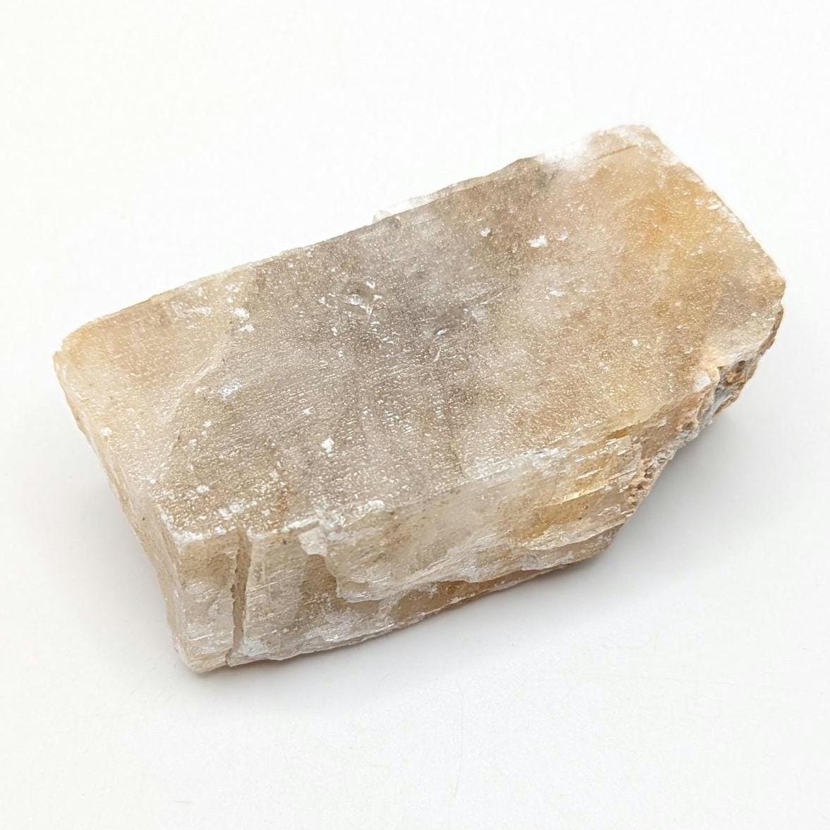 182g Golden Yellow Calcite - Honey Calcite Crystal from Chihuahua, Mexico - Natural Yellow Calcite - Crystal Specimen for Home Decor