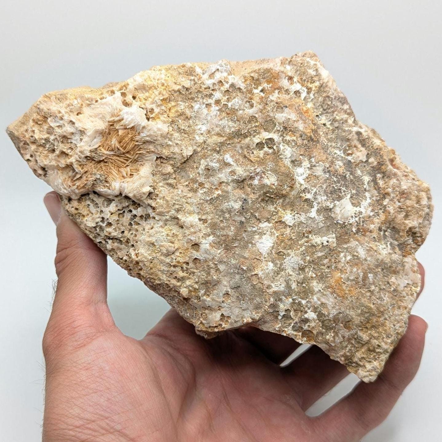 1.20 kg XL Vanadinite on Matrix - Mibladen, Morocco - Handpicked at Mine - Natural Vanadinite Specimen - Sparkling Red Vanadinite Mineral