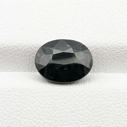 3.76ct Dark Teal Parti Sapphire - Queensland, Australia - Green and Blue Oval Cut Loose Gemstone - Heated Sapphire