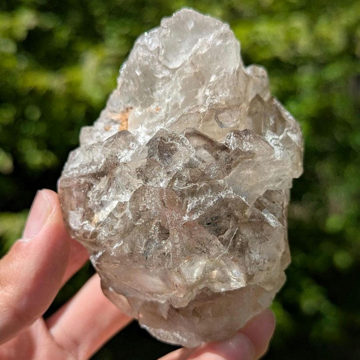 339 g Elestial Smoky Quartz - Natural High Quality Elestial Quartz Crystal from Minas Gerais, Brazil - Natural Quartz - Reiki Crystal