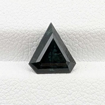 1.98ct Parti Dark Teal Sapphire - Queensland, Australia - Heated Shield Cut Green Blue Loose Gemstone
