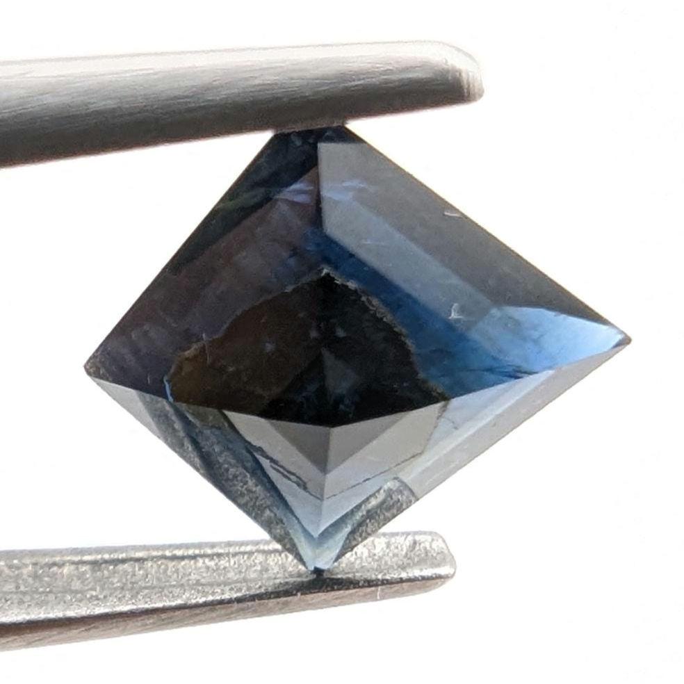 1.25ct Dark Blue Sapphire - Queensland, Australia - Heated Fancy Cut Loose Gemstone