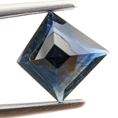 1.25ct Dark Blue Sapphire - Queensland, Australia - Heated Fancy Cut Loose Gemstone