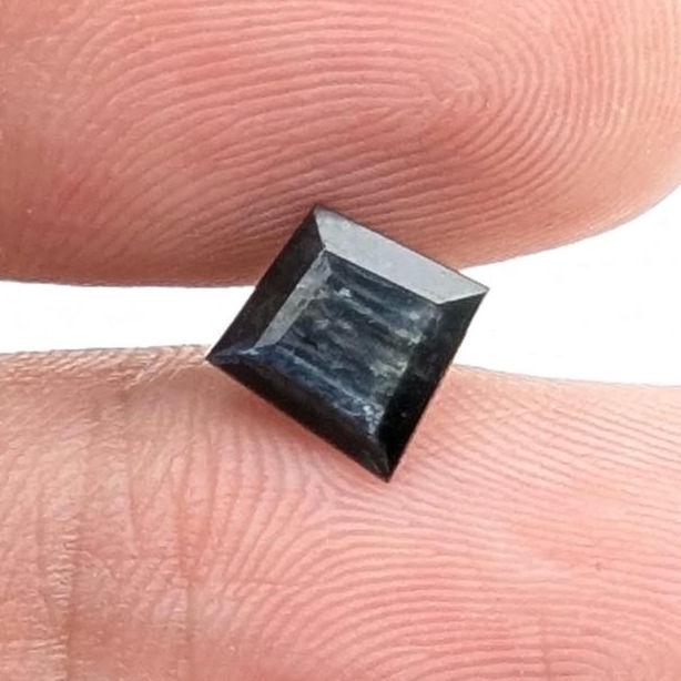 1.25ct Dark Blue Sapphire - Queensland, Australia - Heated Fancy Cut Loose Gemstone