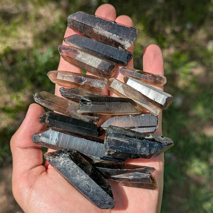 200g Lot of Smoky Quartz, 3 to 7 cm Smoky Quartz Points - Natural Smokey Quartz Crystals