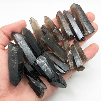 200g Lot of Smoky Quartz, 3 to 7 cm Smoky Quartz Points - Natural Smokey Quartz Crystals