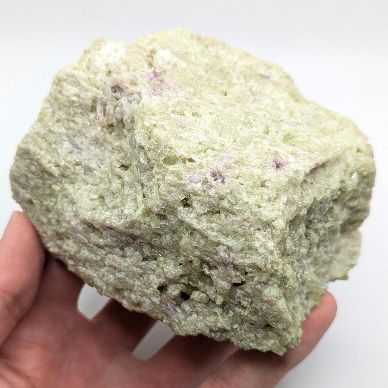 899 g Large Green Vesuvianite Crystal - Jeffrey Mine, Val des Sources, Quebec, Canada - Canadian Mineral Specimen - Crystallized Vesuvianite