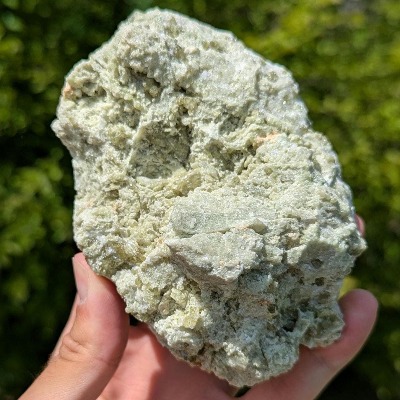 651 g Large Green Vesuvianite Crystal - Jeffrey Mine, Val des Sources, Quebec, Canada - Canadian Mineral Specimen - Crystallized Vesuvianite