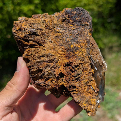 347 g Blue Barite with Brown Barite Matrix Specimen - Nador, Morocco - Barite Mineral Specimen - Blue Baryte from Morocco - Natural Crystal