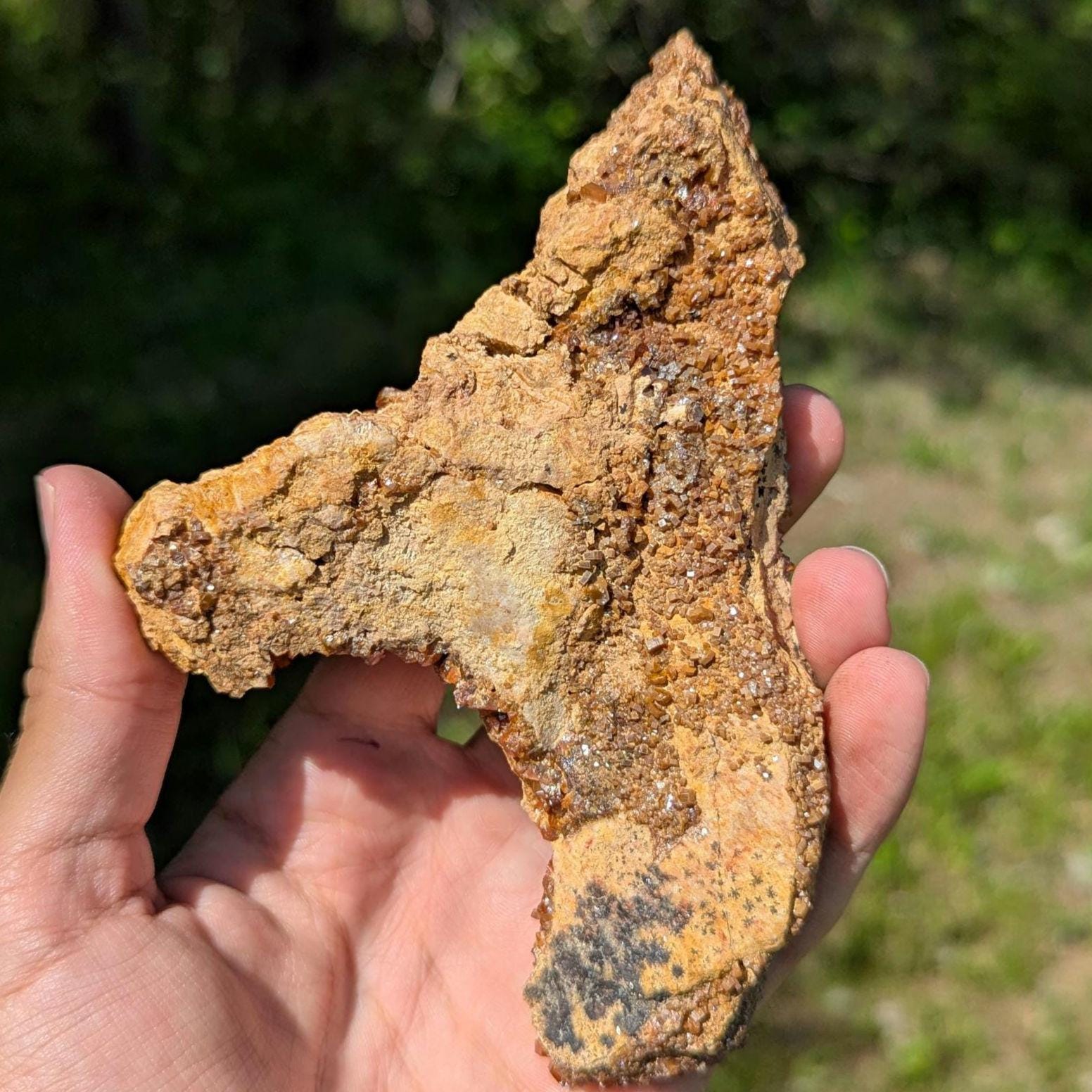 370 g Crystallized Vanadinite Crystals - Fine Mineral Specimen - Mibladen, Morocco - Handpicked at Mine - Natural Sparkling Red Vanadinite