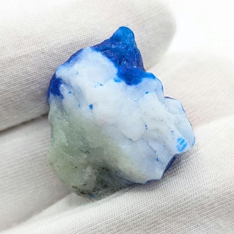 Hauyne in Matrix, Badakhshan Afghanistan - Rich Blue and White Mineral Specimen