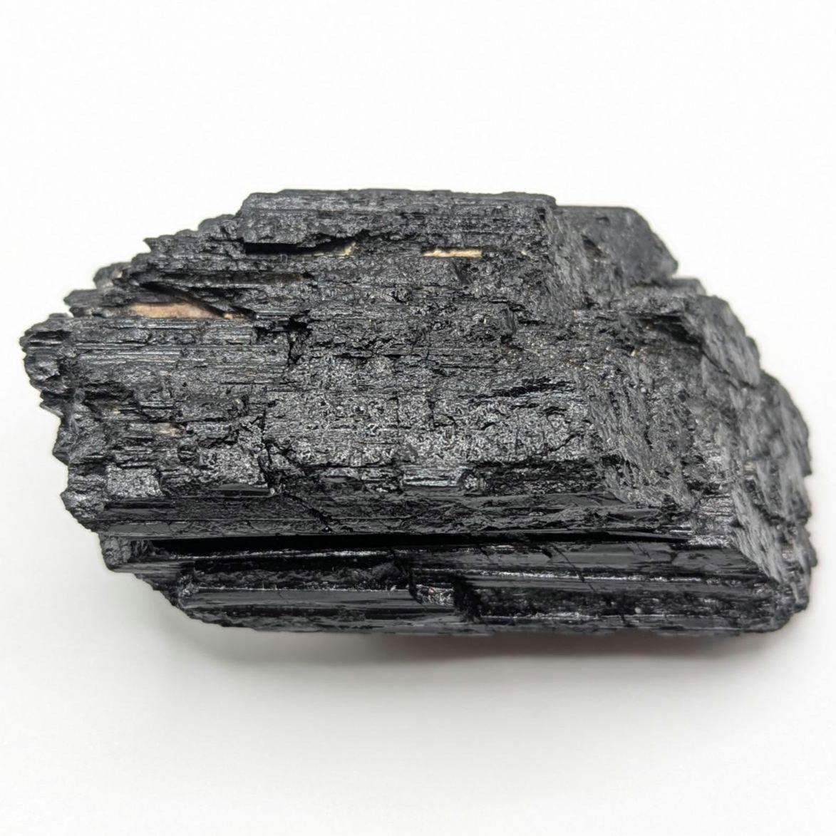 Black Tourmaline Crystal, Minas Gerais Brazil - Striated Schorl Mineral Specimen