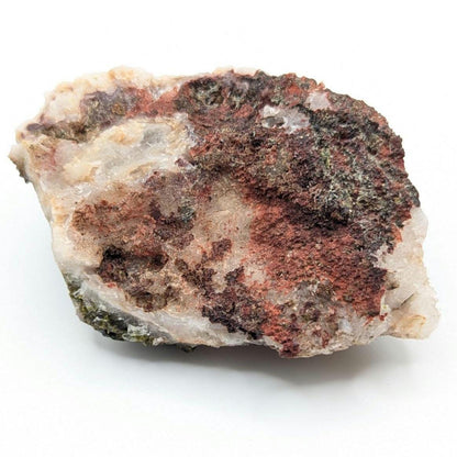 Epidote on Quartz Matrix from Imilchil, Morocco - Green Crystal Mineral Specimen