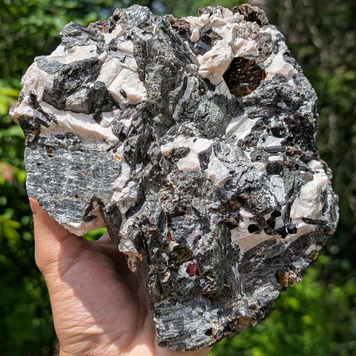 2.43kg Fluororichterite & Calcite - George Earle Farm, Wilberforce, Ontario - Rare Canadian Amphibole Mineral Specimen
