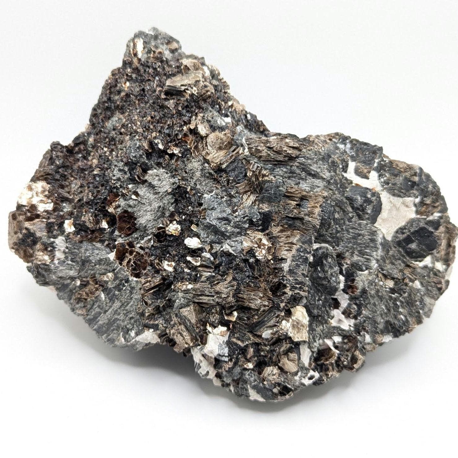 2.43kg Fluororichterite & Calcite - George Earle Farm, Wilberforce, Ontario - Rare Canadian Amphibole Mineral Specimen