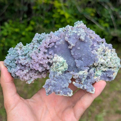 483g Grape Agate - Sulawesi, Indonesia - Botryoidal Purple Green Chalcedony Mineral Specimen