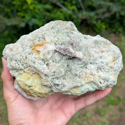 2.03kg Prehnite on Barite - Imilchil, High Atlas, Morocco - Natural Green Prehnite Mineral Specimen