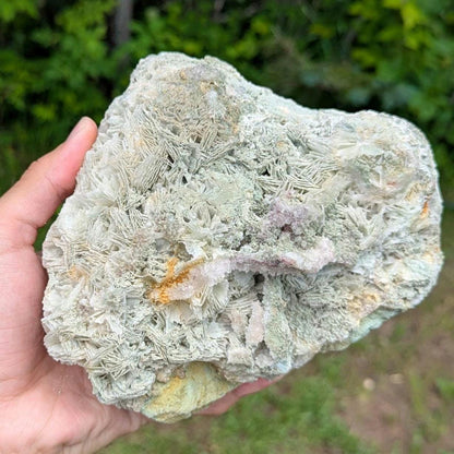 2.03kg Prehnite on Barite - Imilchil, High Atlas, Morocco - Natural Green Prehnite Mineral Specimen