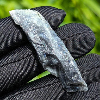 16g Blue Flash Canadian Labradorite - Tabor Island, Nain, Labrador, Canada - One Side Cut Rough Specimen - The Original Labradorite
