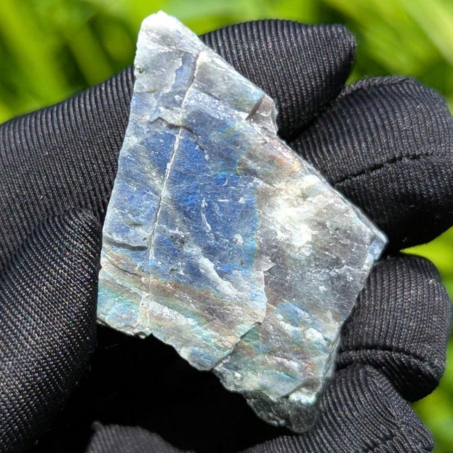 36g Blue Flash Canadian Labradorite - Tabor Island, Nain, Labrador, Canada - Rough Specimen - The Original Labradorite
