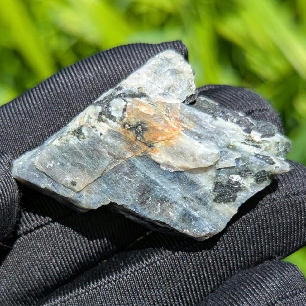 36g Blue Flash Canadian Labradorite - Tabor Island, Nain, Labrador, Canada - Rough Specimen - The Original Labradorite