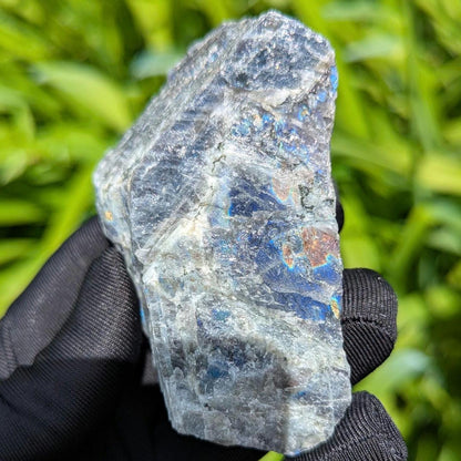181g Blue Flash Canadian Labradorite - Tabor Island, Nain, Labrador, Canada - Rough Specimen - The Original Labradorite