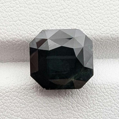 8.65ct Dark Teal Green Sapphire - Queensland, Australia - Unheated Octagonal Cut Loose Gemstone