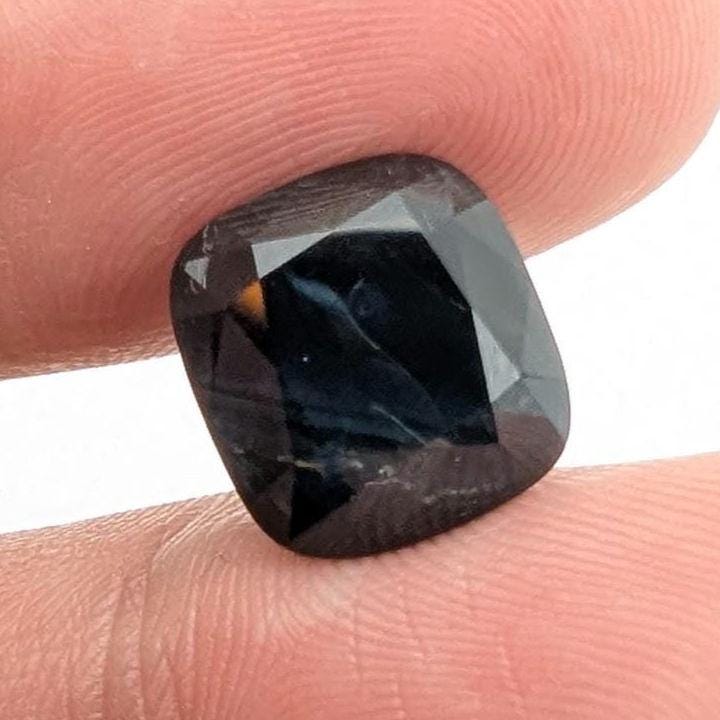 10.12ct Huge Dark Blue Sapphire - Queensland, Australia