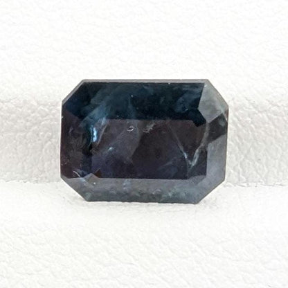 3.22ct Dark Blue Sapphire - Queensland, Australia - Heated Octagon Cut Loose Gemstone