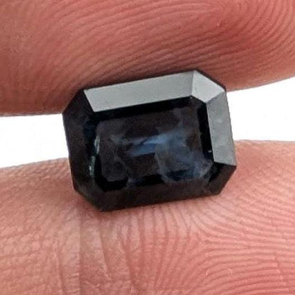 3.22ct Dark Blue Sapphire - Queensland, Australia - Heated Octagon Cut Loose Gemstone
