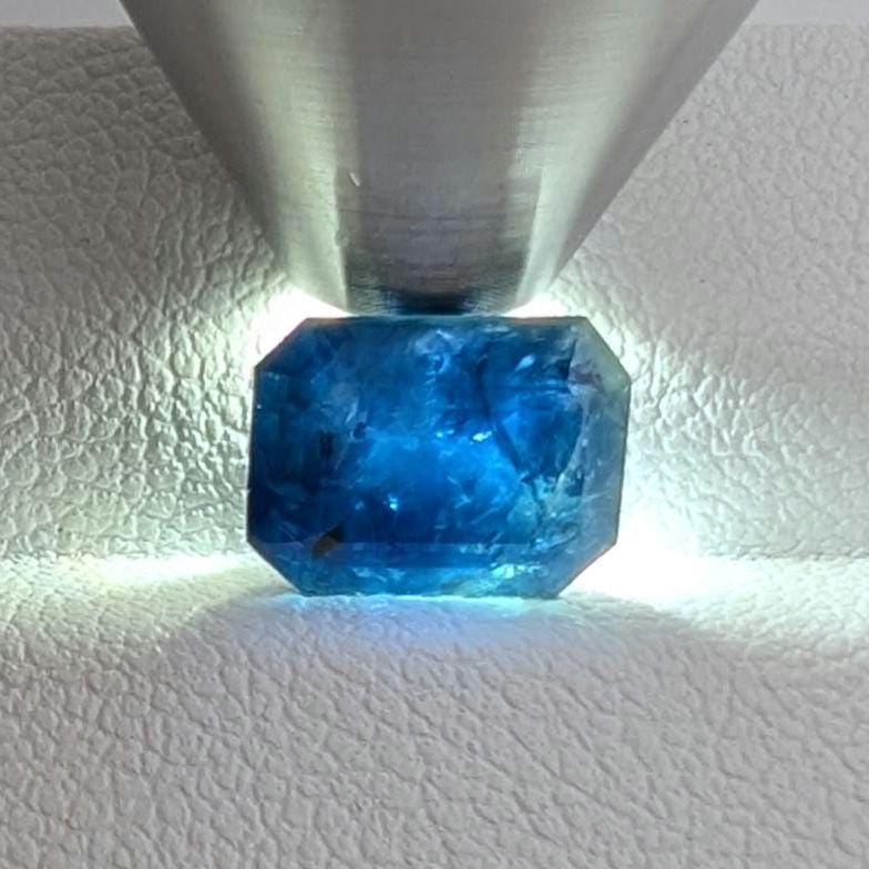 3.22ct Dark Blue Sapphire - Queensland, Australia - Heated Octagon Cut Loose Gemstone