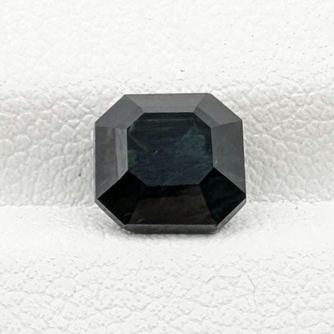 2.58ct Parti Dark Teal Sapphire - Queensland, Australia - Heated Green Blue Octagon Loose Gemstone