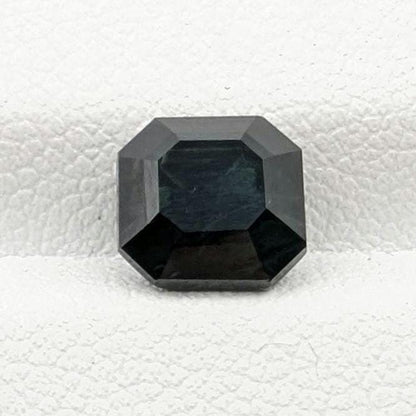 2.58ct Parti Dark Teal Sapphire - Queensland, Australia - Heated Green Blue Octagon Loose Gemstone