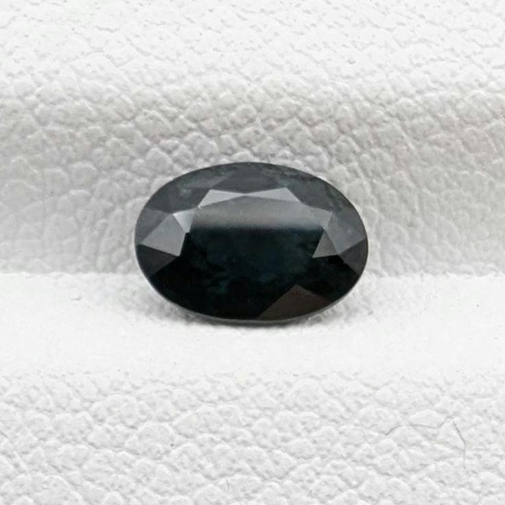 1.06ct Parti Dark Teal Sapphire - Queensland, Australia - Heated Oval Loose Gemstone