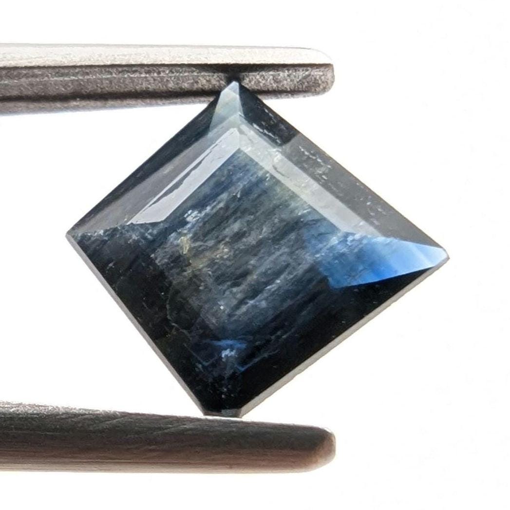 1.25ct Dark Blue Sapphire - Queensland, Australia - Heated Fancy Cut Loose Gemstone