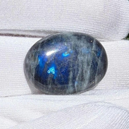 23ct Blue Flash Labradorite Cabochon - Tabor Island, Nain, Labrador, Canada