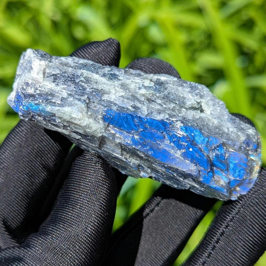 90g Blue Flash Canadian Labradorite - Tabor Island, Nain, Labrador, Canada - Rough Specimen - The Original Labradorite